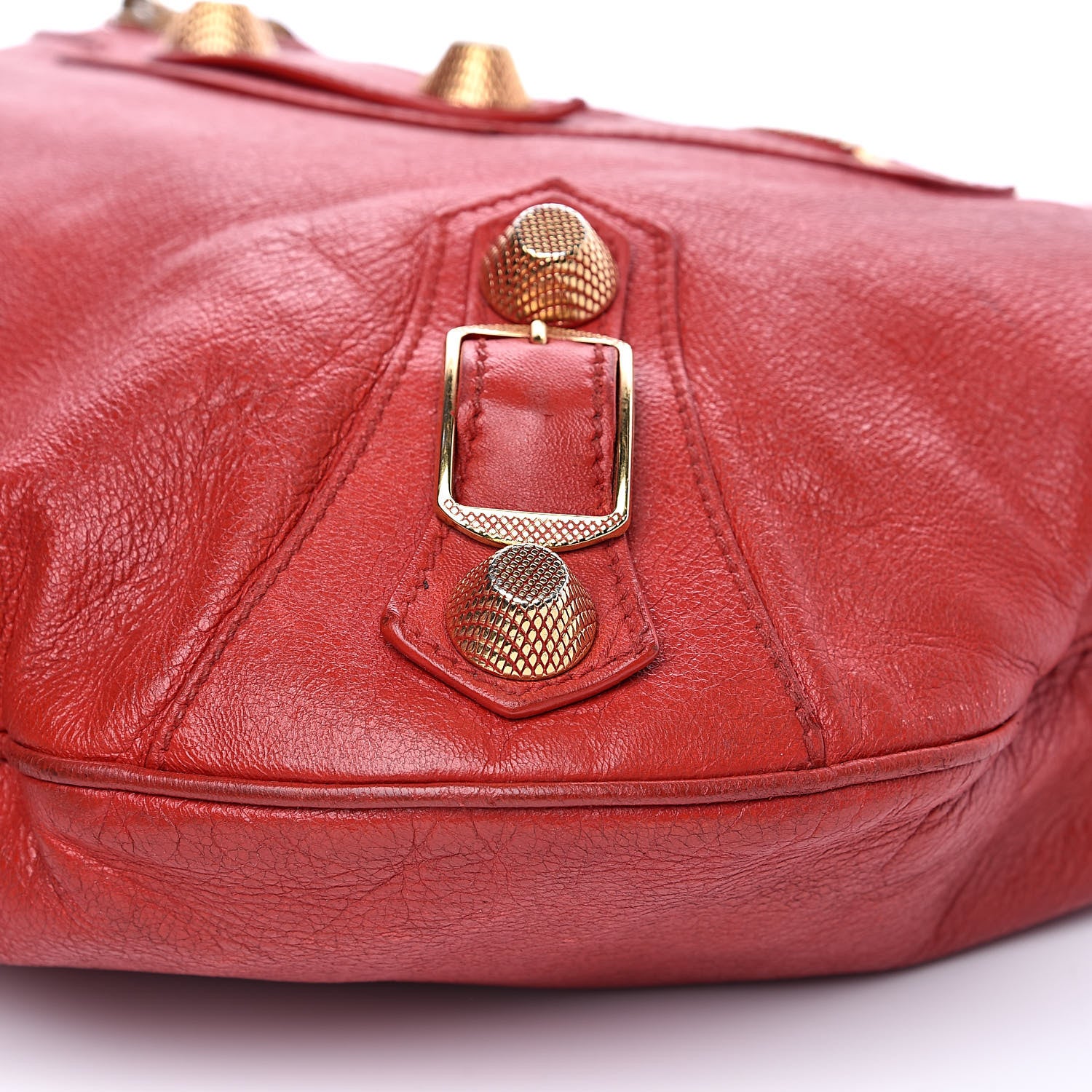 Balenciaga Chevre Giant 21 Gold Hardware Hobo Rouge Vermillon 10 of 16