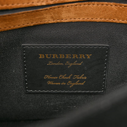 Burberry Derby Calfskin House Check Baby Macken Crossbody Bag Black 6 of 15
