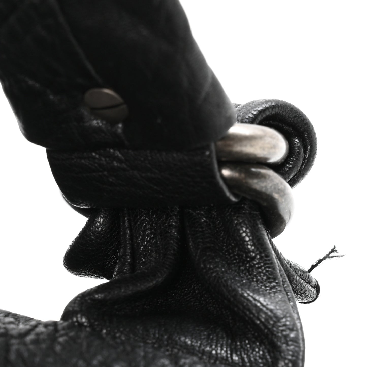 Distressed Lambskin Le Marais Bowler Black