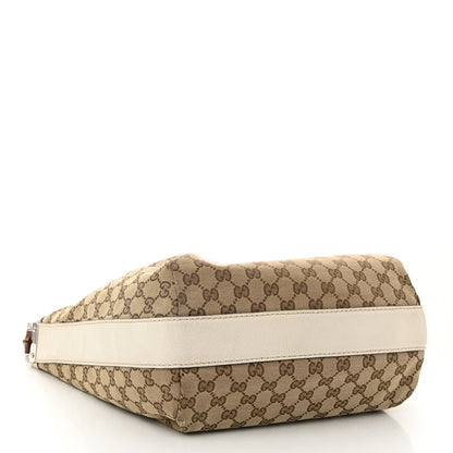 Gucci Monogram Bamboo Bar Medium Hobo Off White 4 of 11