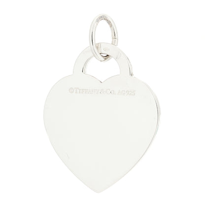 Tiffany Sterling Silver Return To Tiffany Etched Heart and Arrow Tag Charm 3 of 4