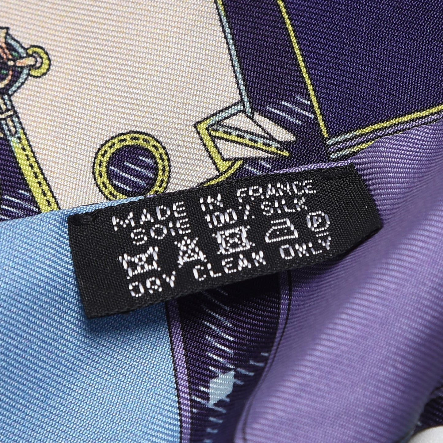 Silk Camails Twilly Violet Azur Celado