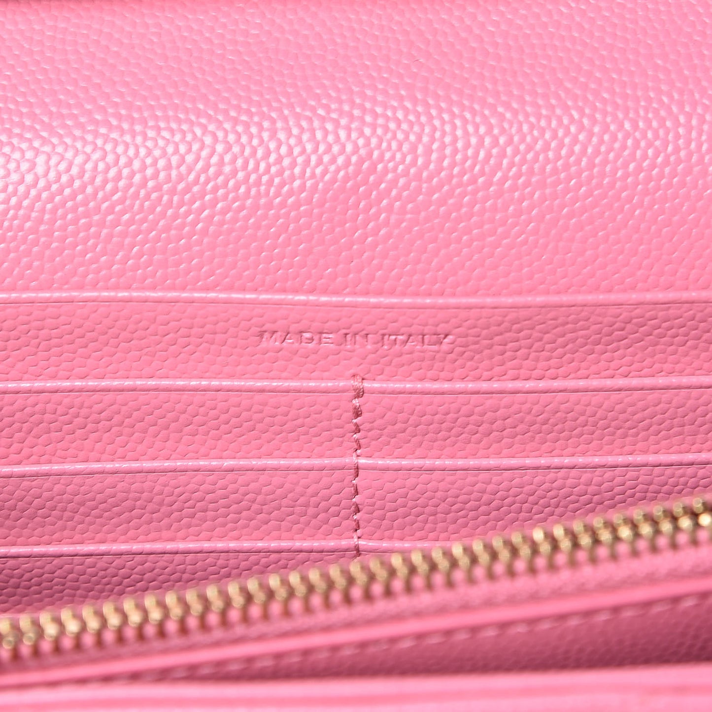 Grain De Poudre Matelasse Chevron Monogram Chain Wallet Indian Pink