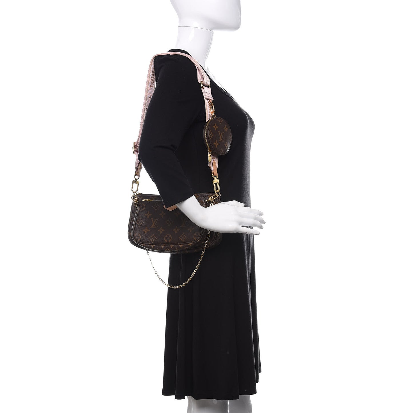 Monogram Multi Pochette Accessories Rose Clair