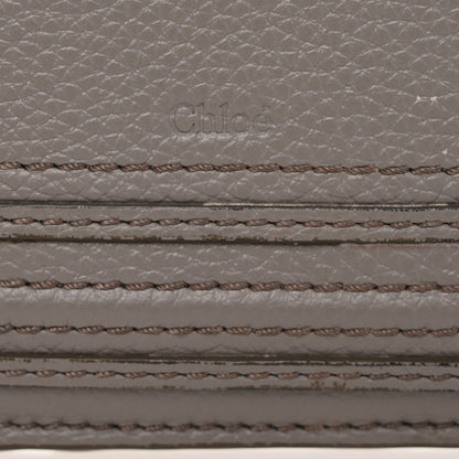 Chloe Grained Calfskin Medium Marcie Zip Card Holder Cashmere Grey 6 of 11