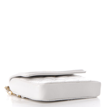 Chanel Shiny Aged Calfskin Quilted Waist Belt Bag White 4 of 8
