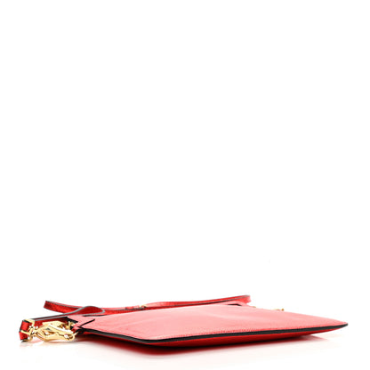 Burberry Metallic Grainy Calfskin Crossbody Bag Red 4 of 10
