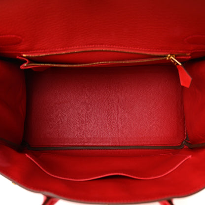 Hermes Epsom Birkin 30 Rouge Casaque 5 of 13