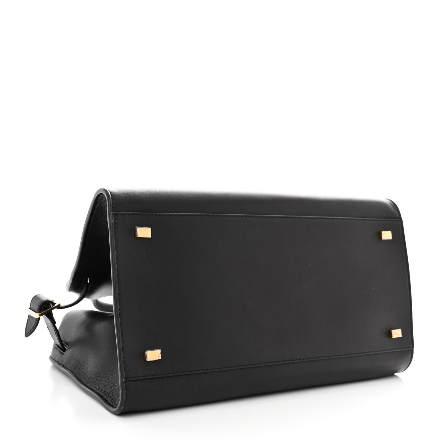 Polished Saddle Calfskin Soft Margaux 12 Black
