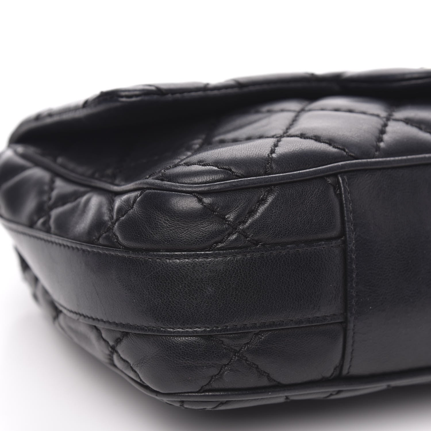 Chanel Lambskin Quilted Medium Easy Carry Flap Black 8 of 14
