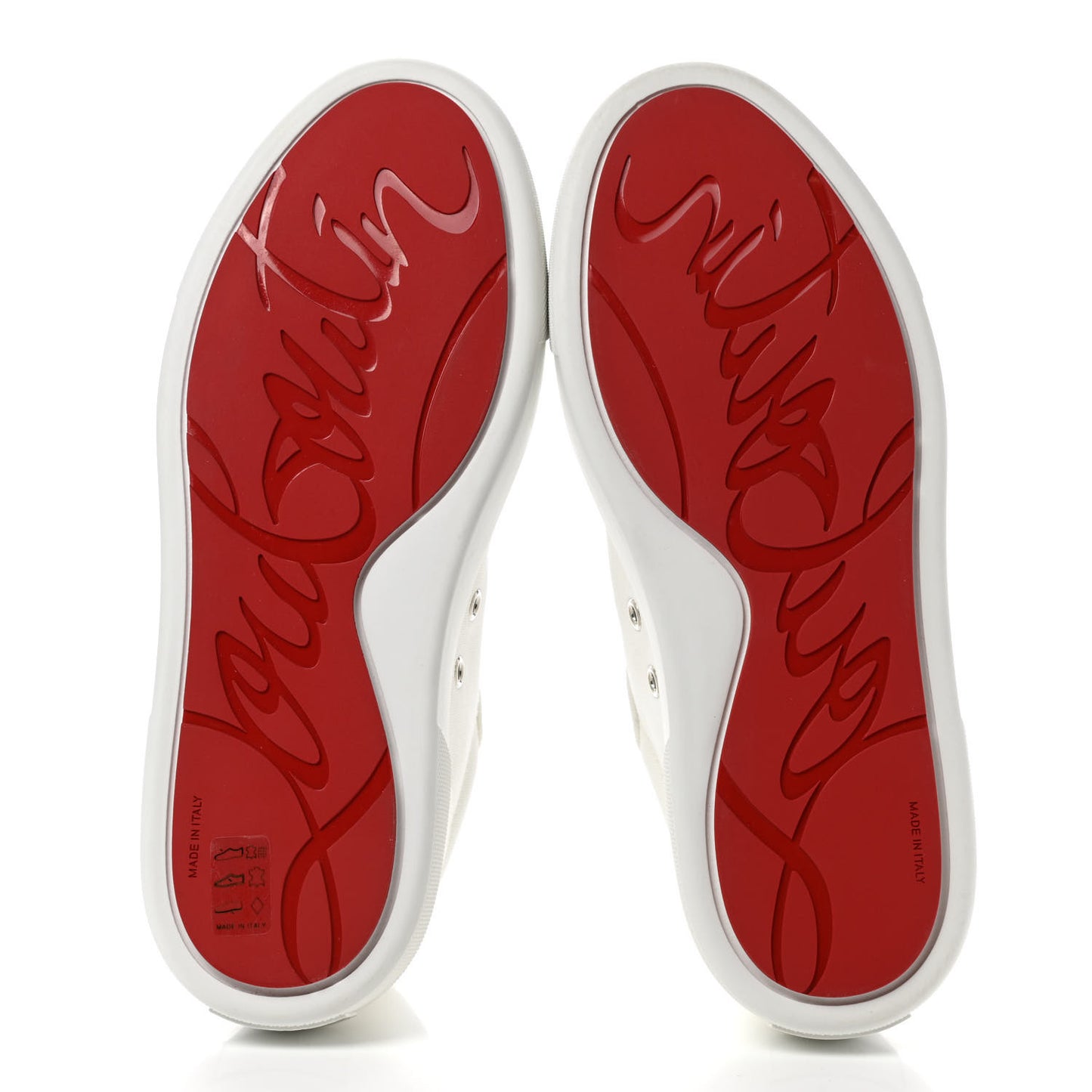 Toile Calfskin Simplerui Flat Sneakers 38.5 White