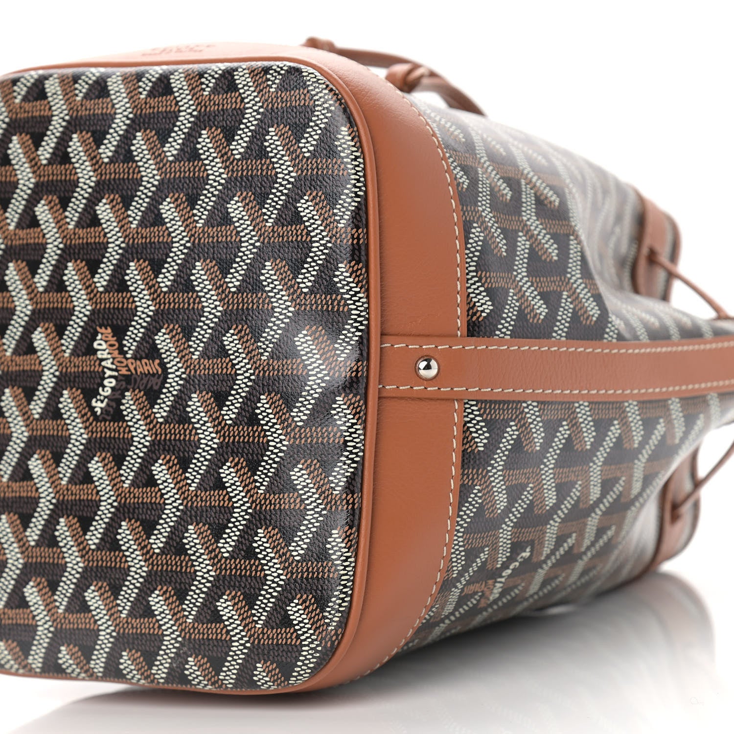 Goyard Goyardine Petit Flot Bucket Bag PM Black Gold 9 of 9