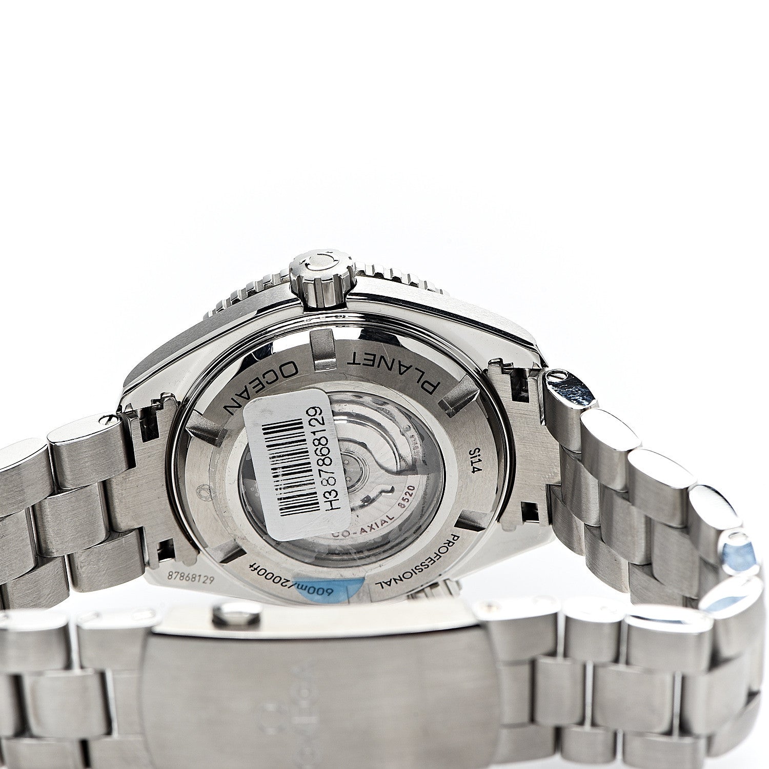 Omega Stainless Steel 37mm Seamaster Planet Ocean Co-Axial Automatic Watch Black 232.30.38.20.01.002 4 of 6