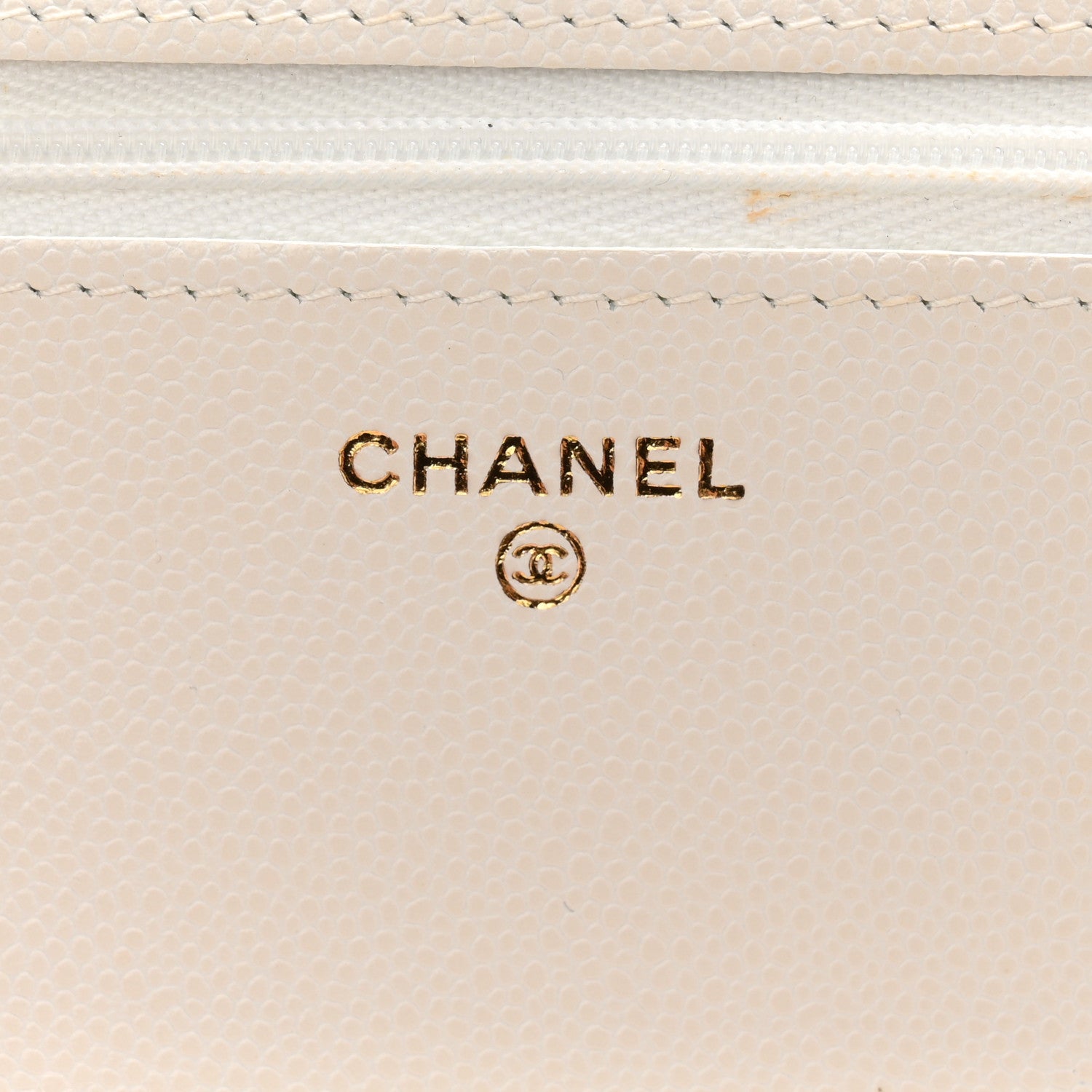 Chanel Caviar Quilted Wallet on Chain WOC White 6 of 11