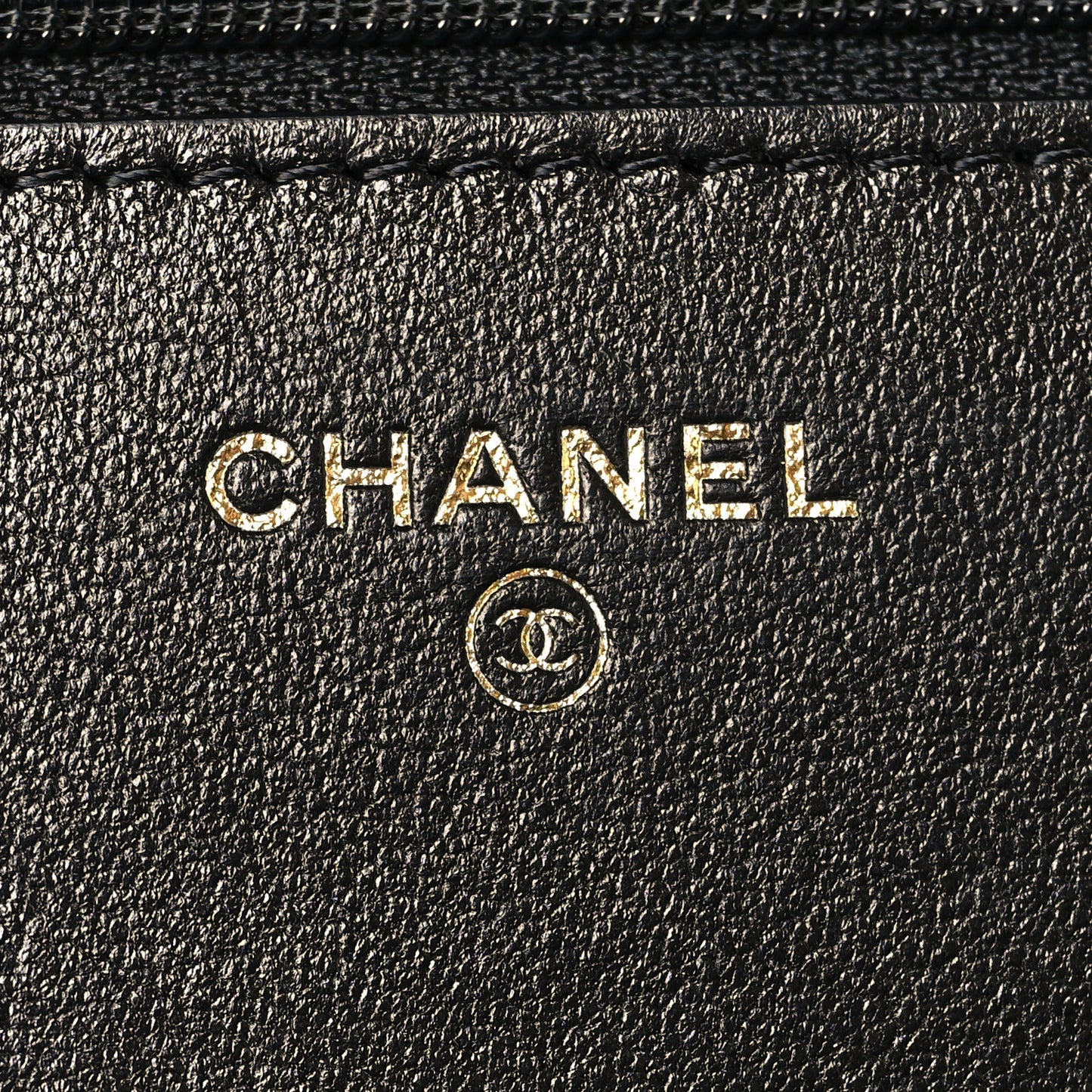 Lambskin Quilted Chanel 19 Wallet On Chain WOC Black