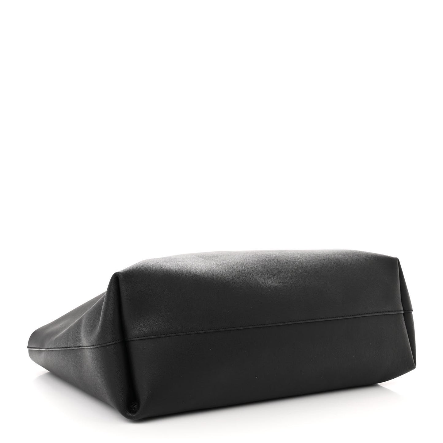 Calfskin Large Shopping Tote Black