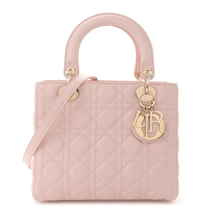 Christian Dior Lambskin Cannage Medium Lady Dior Light Pink 1 of 11