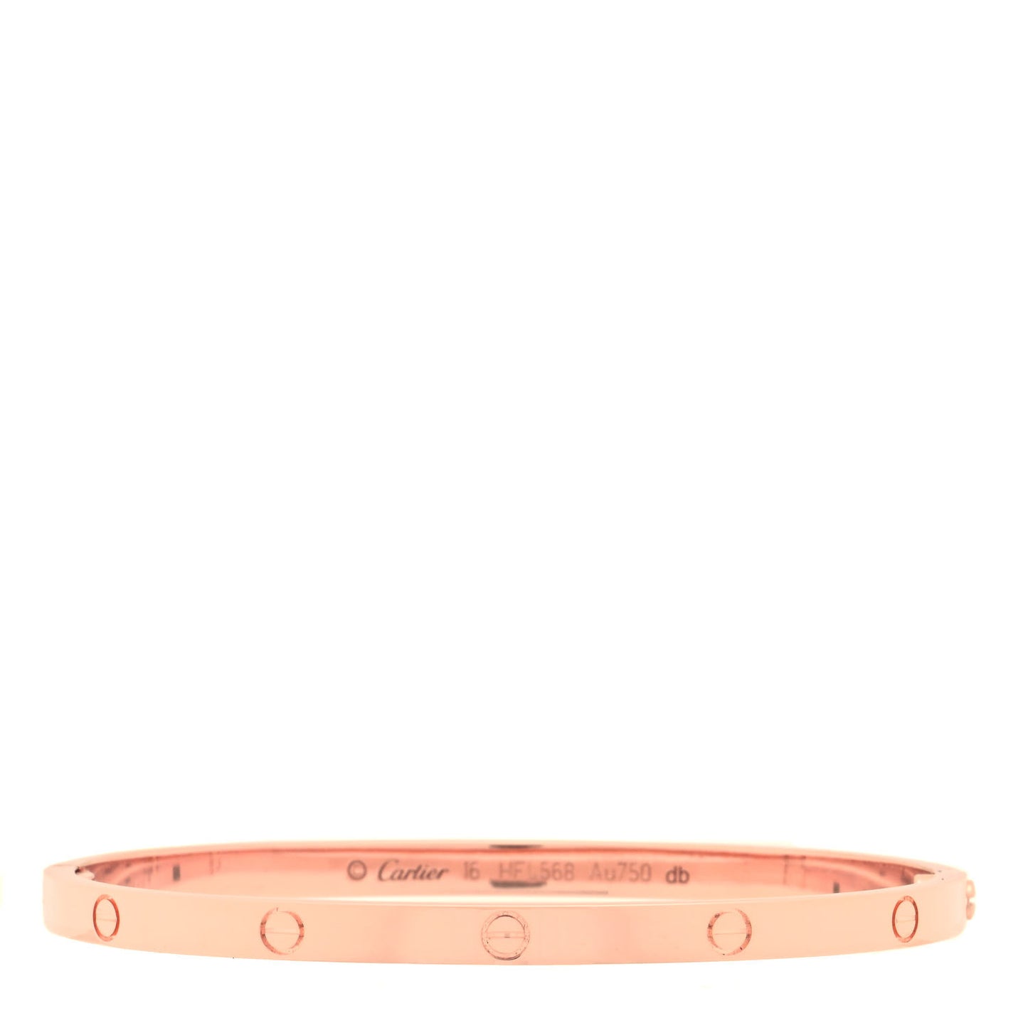 18K Pink Gold Small LOVE Bracelet 16