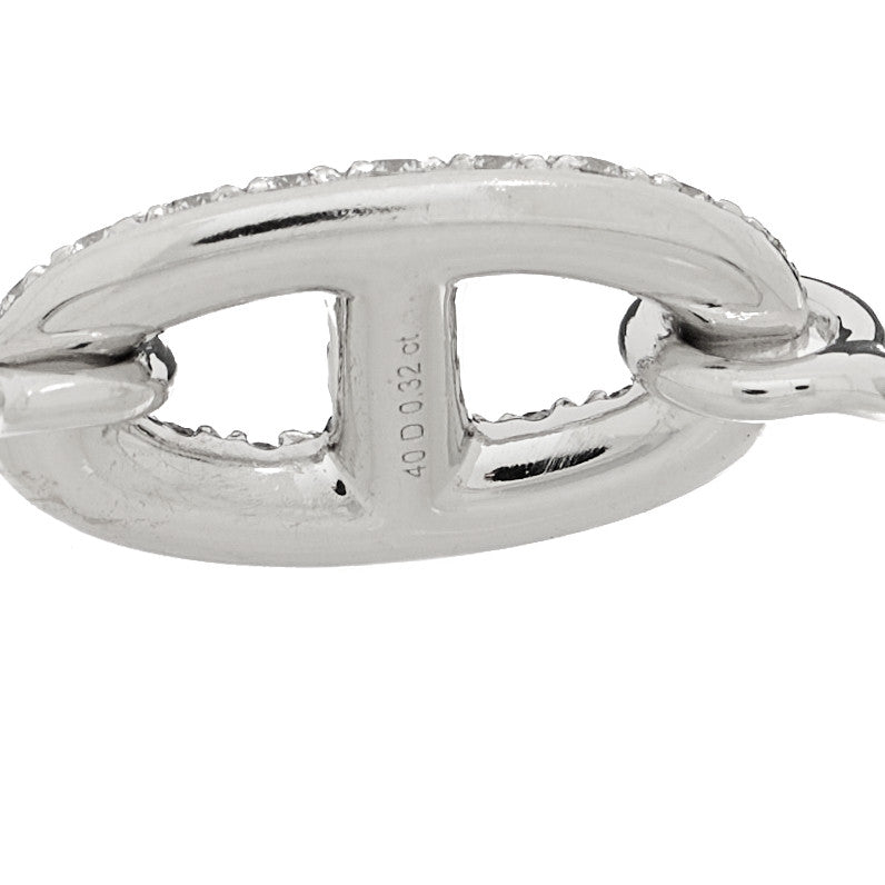 Hermes 18K White Gold Diamond Farandole Ring 52 6 4 of 4