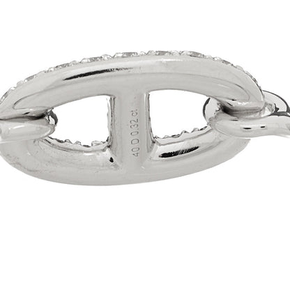Hermes 18K White Gold Diamond Farandole Ring 52 6 4 of 4