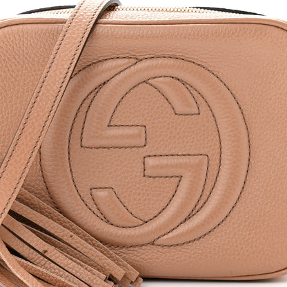 Gucci Pebbled Calfskin Small Soho Disco Bag Camelia 8 of 12