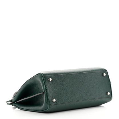 Gucci Grainy Calfskin Small Zumi Top Handle Bag Vintage Green 4 of 22