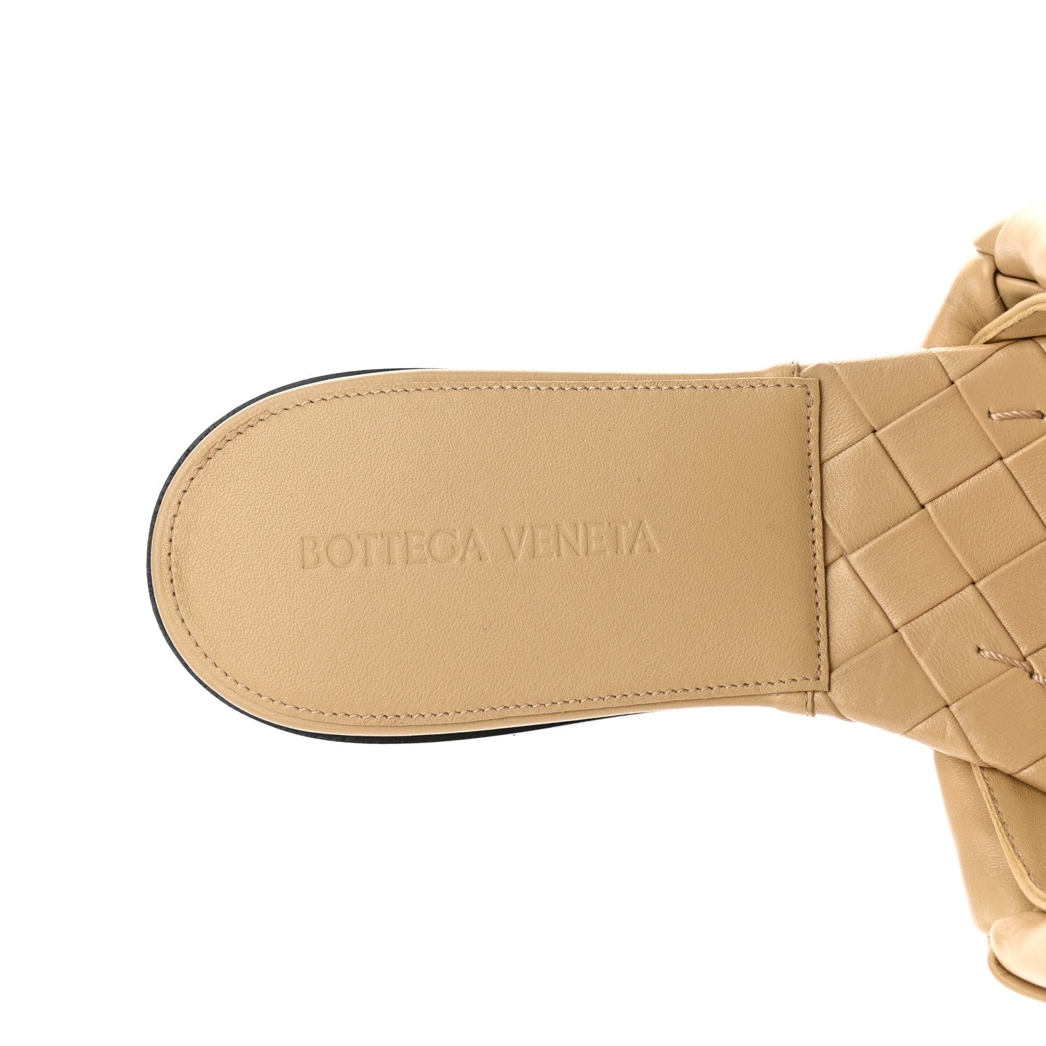 Bottega Veneta Nappa Maxi Intrecciato Lido Flat Sandals 40 Cane Sugar 7 of 7
