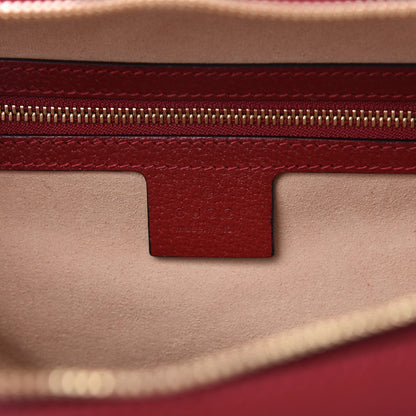Gucci GG Supreme Monogram Flora Web Small Ophidia Top Handle Shoulder Bag Hibiscus Red 8 of 11