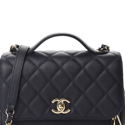 Chanel Caviar Quilted Small Business Affinity Flap Navy 11 of 12