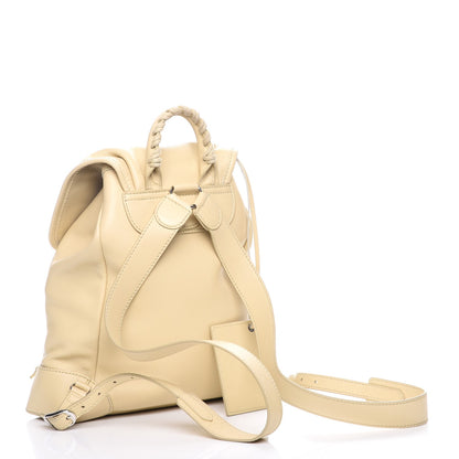 Balenciaga Veau Amp Plate Silver Hardware Traveler Backpack Beige Argile 3 of 11