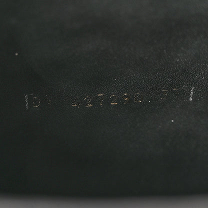 Saint Laurent Calfskin Woven Wool Embroidered Knee High Boots 37 Black 11 of 18