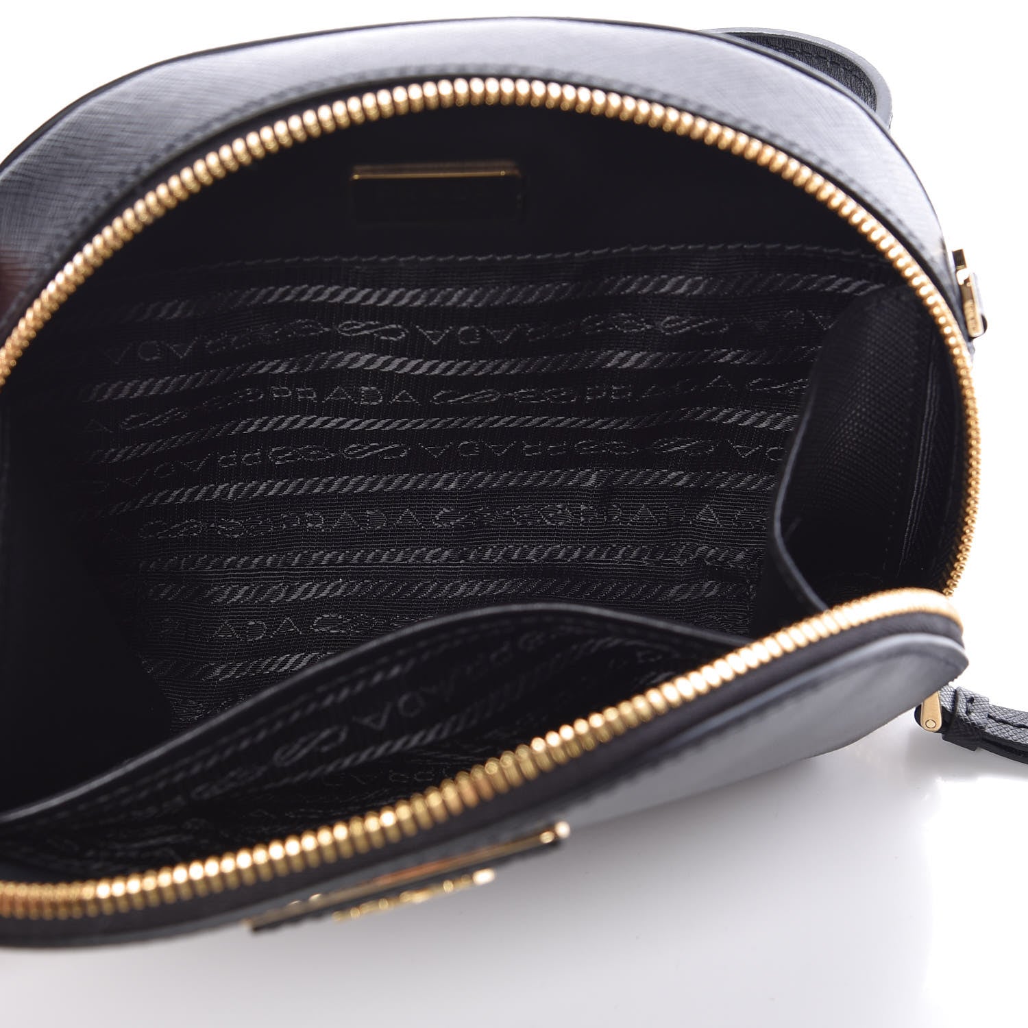 Prada Saffiano Lux Odette Belt Bag Black 6 of 9