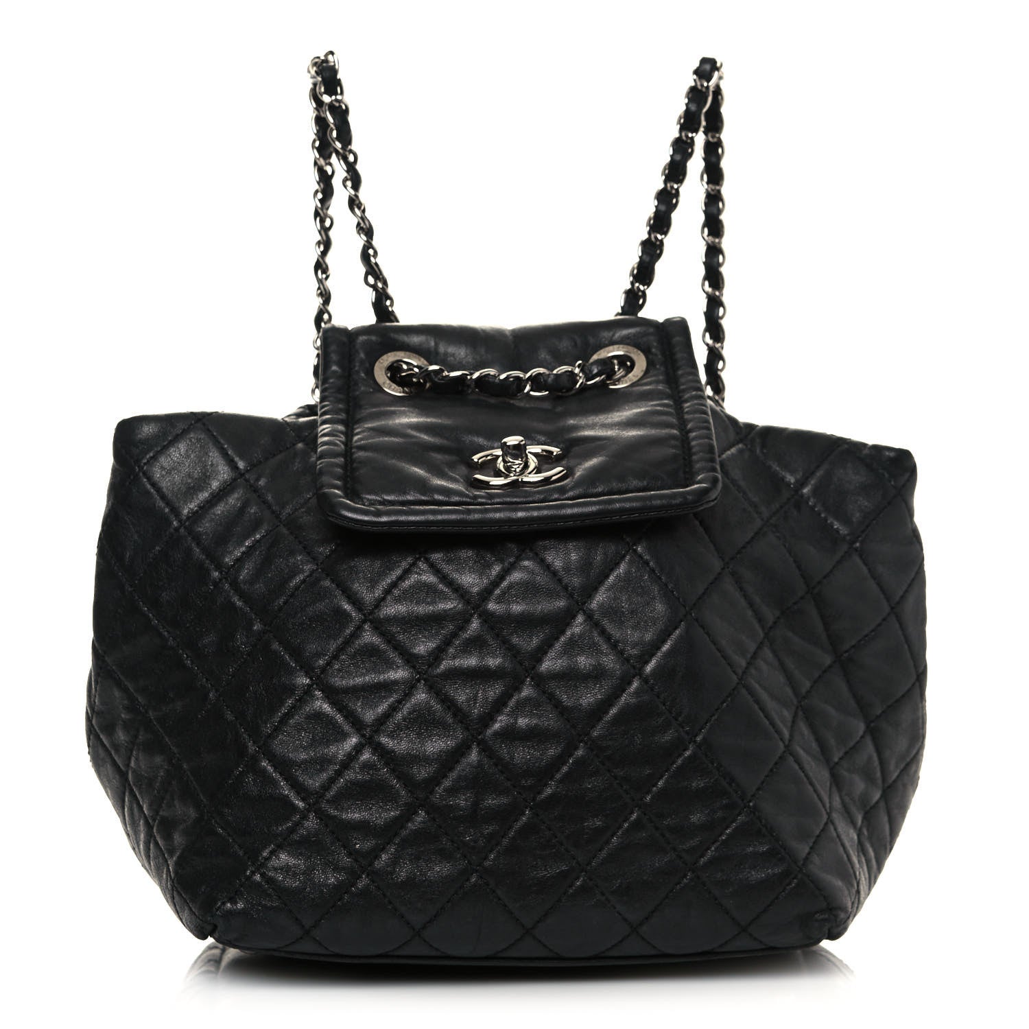 Chanel Lambskin Quilted Beijing Backpack Black 1 of 16