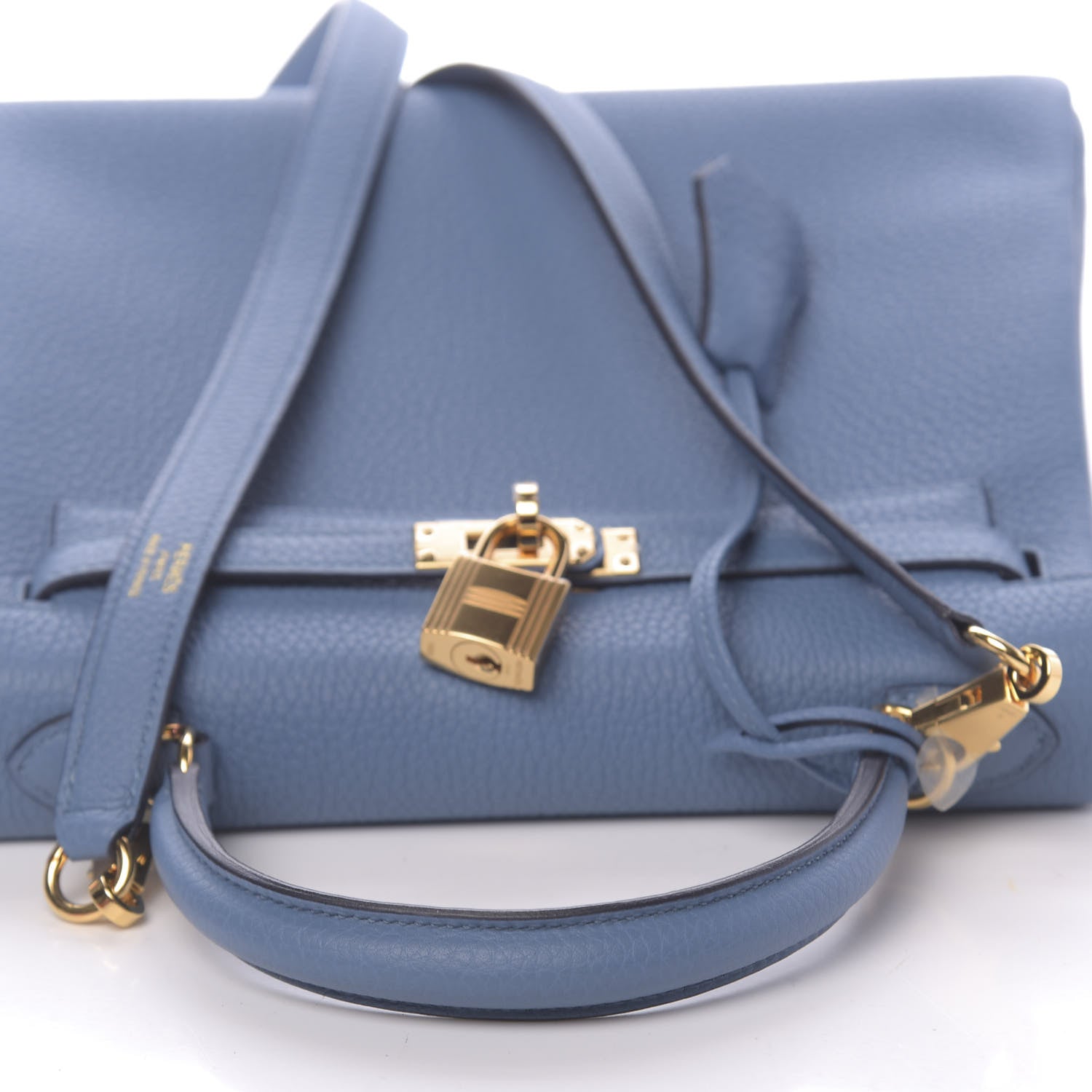 Hermes Togo Kelly Retourne 25 Azur 13 of 41