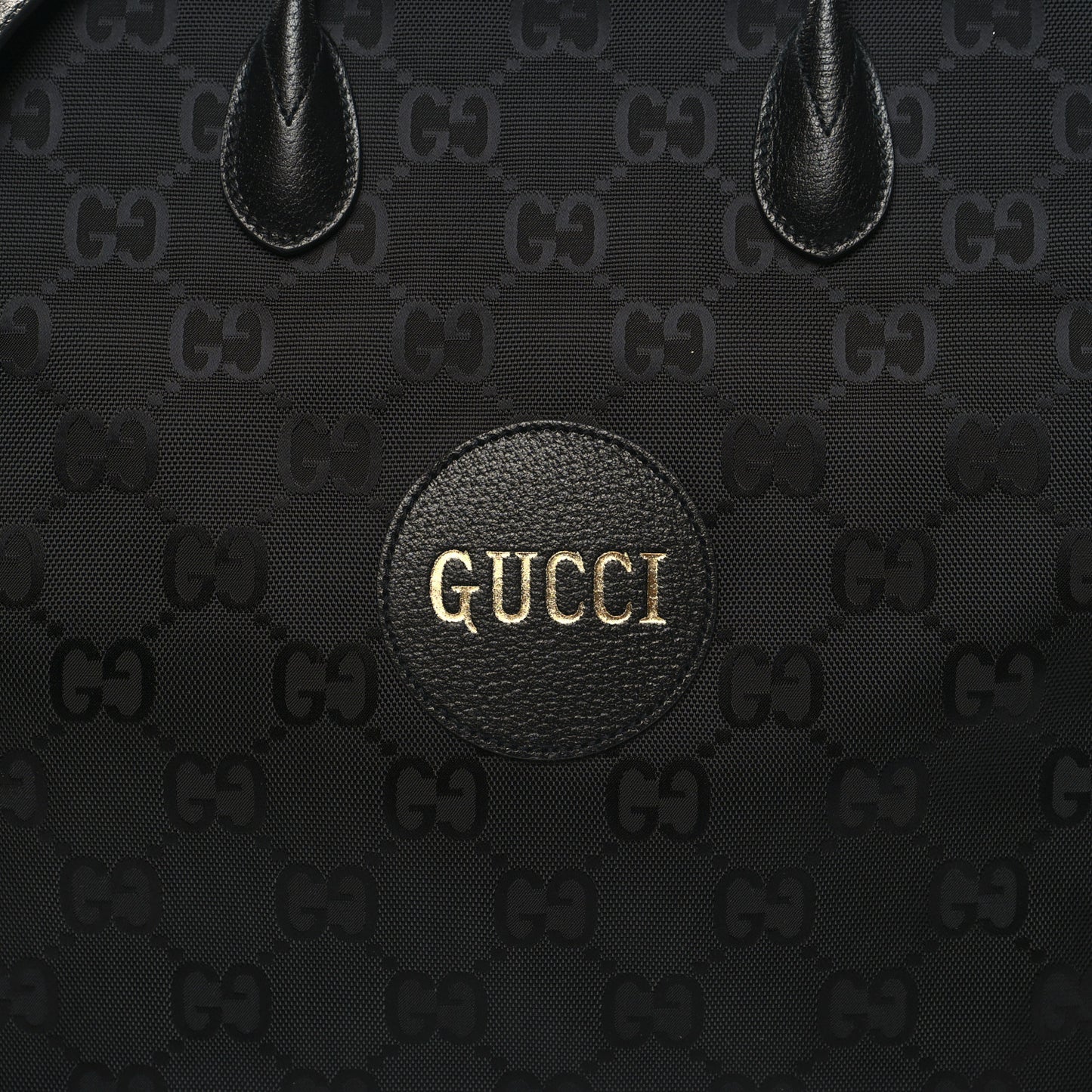 Econyl Nylon Monogram Large Off The Grid Tote Bag Black