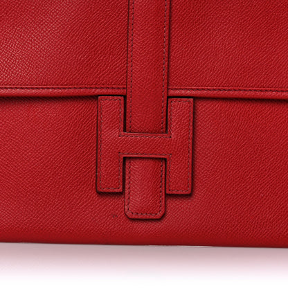 Hermes Epsom Jige Elan 29 Clutch Rouge Garance 9 of 11