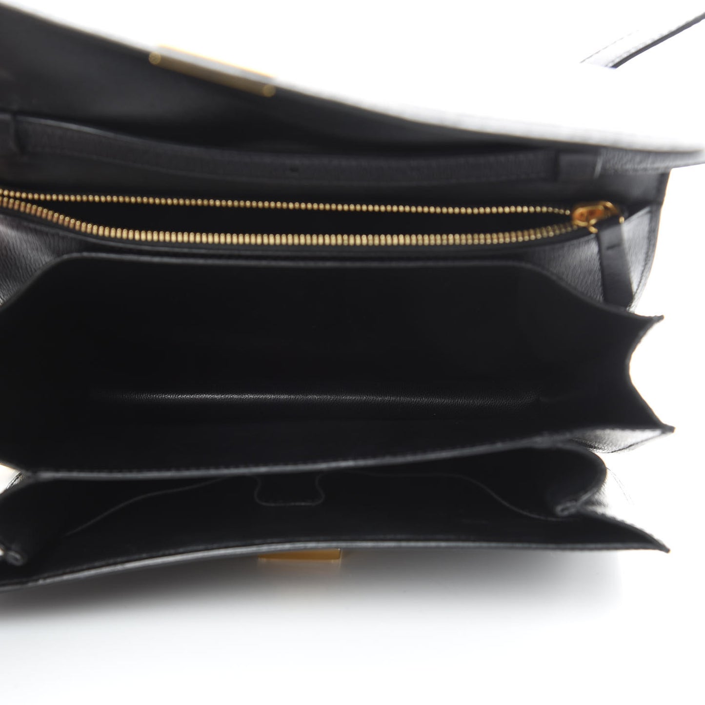 Liege Calfskin Medium Classic Box Bag Black