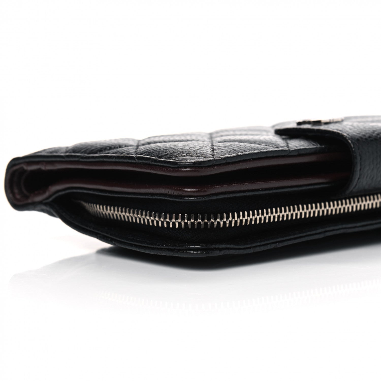 Chanel Caviar Quilted Zipped Pocket Wallet Black 7 of 8
