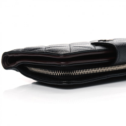 Chanel Caviar Quilted Zipped Pocket Wallet Black 7 of 8