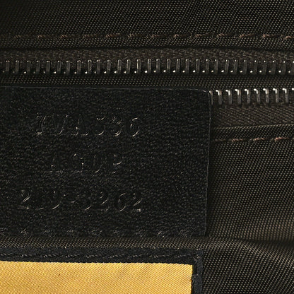 Fendi Econyl Nylon Cuoio Romano Monochrome Large Baguette Messenger Bag Ebano 7 of 10