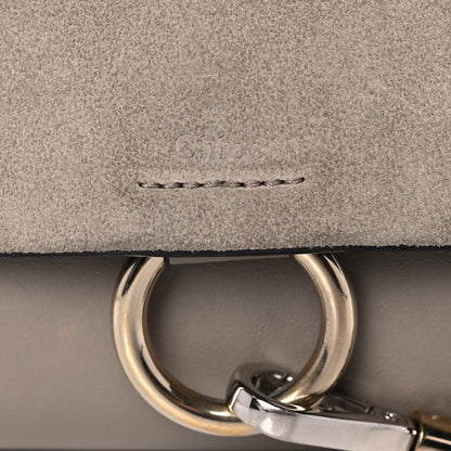 Chloe Suede Calfskin Mini Faye Shoulder Bag Motty Grey 8 of 12