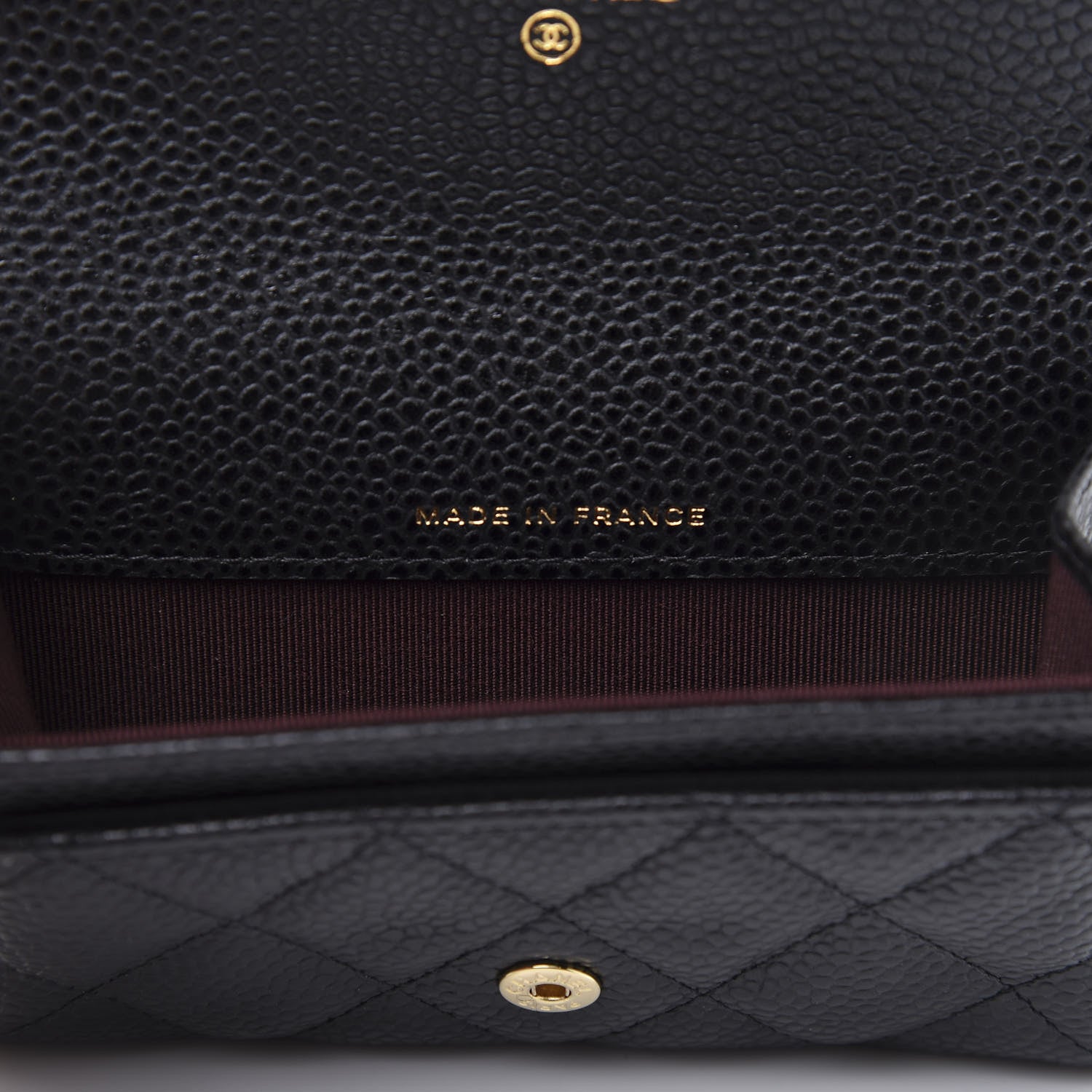 Chanel Caviar Quilted Flap Card Holder Wallet Black 9 of 11