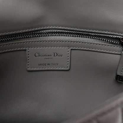 Christian Dior Calfskin Macrocannage Medium Caro Bag Iron Grey 6 of 10