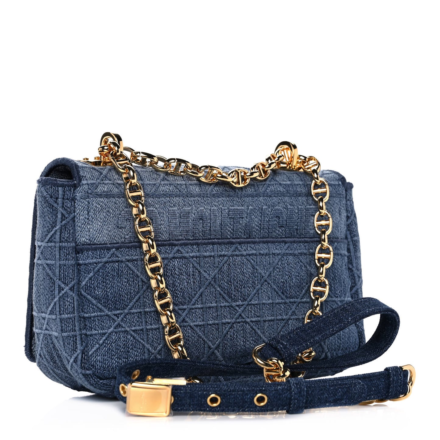 Denim Cannage Small Caro Bag Blue