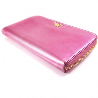 Prada Spazzolato Zip Wallet Pink 5 of 12