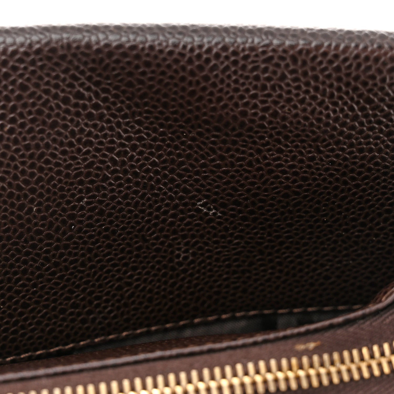 Chanel Caviar Flap Shoulder Bag Brown 16 of 16