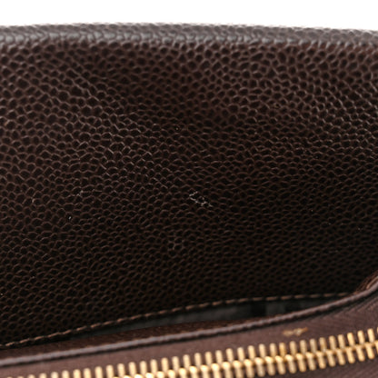 Chanel Caviar Flap Shoulder Bag Brown 16 of 16
