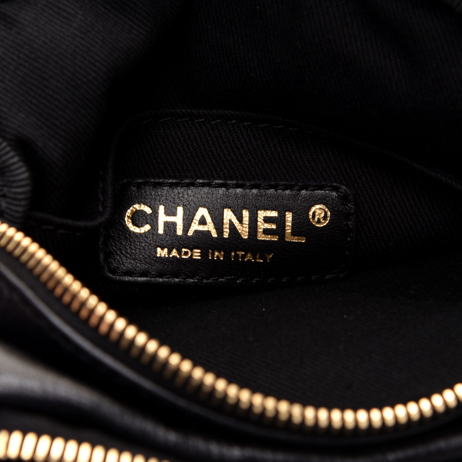 Chanel Lambskin Jersey Scales Zipper Shoulder Bag Black 8 of 10