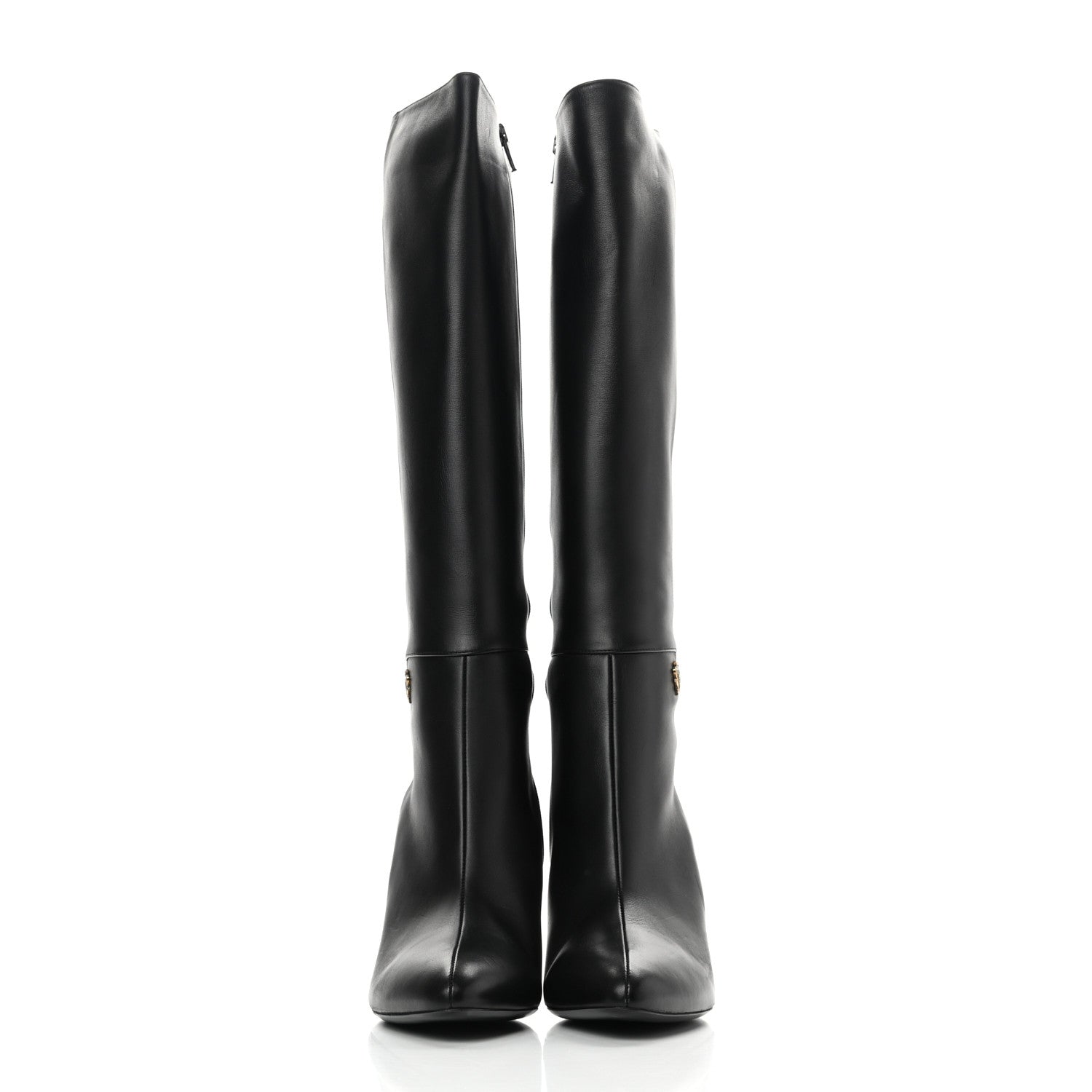 Gucci Calfskin Rodano Boots 39.5 Black 2 of 7
