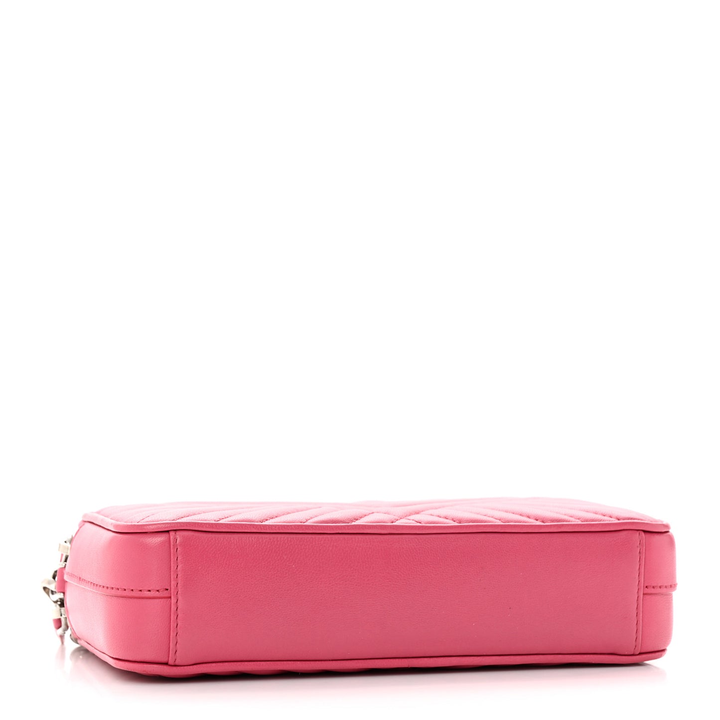 Nappa Impunture Diagramme Mini Double Zip Chain Crossbody Bag Peonia